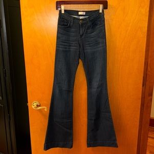 JUDY BLUE dark wash denim flare bootcut jeans - size 1